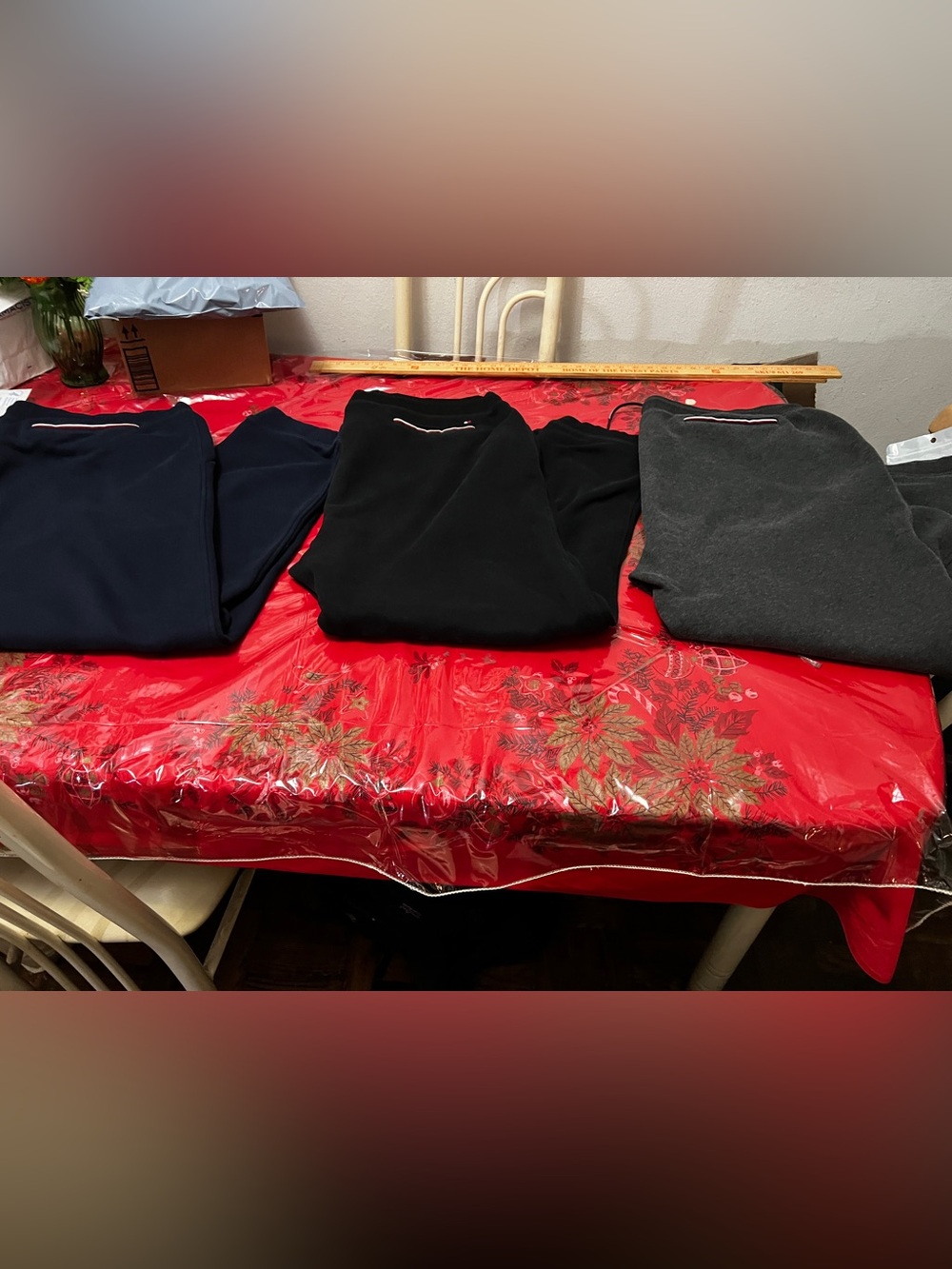 Bundle Deal 3 Tommy Hilfiger Fleece Jogger Sweatpants Size XXL Blue,Black $ Gray